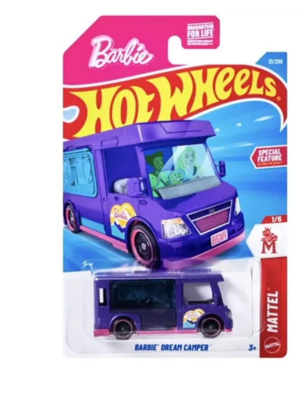 Mattel Barbie Purple and Pink Dream Camper Hot Wheels Van